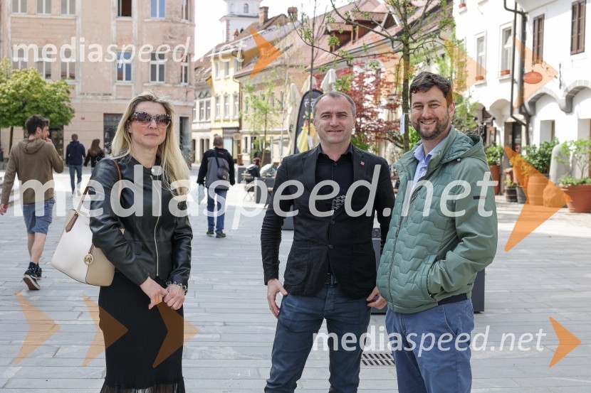  Katja Štruc, vodja kabineta MO Kranj;  Klemen Malovrh, direktor, Zavod za turizem Kranj;  Anže Šinkovec, predsednik Krajevne skupnosti CenterNova drevesa za zeleni Kranj