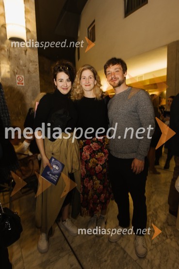  Mojka Končar, AGRFT;  Ivana Percan Kodarin, igralka;  Nejc Jezernik, igralecMnogo hrupa za nič, premiera komedije v SNG Nova Gorica