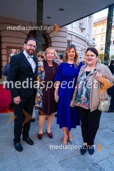 Marko  Hribernik, dirigent, umetniški direktor opere;  Mojca Menart, ZKP RTV Slovenija;  Barbara Čepirlo Čičigoj, odnosi z javnostjo Opera in Balet Ljubljana;  Uršula Cetinski, generalna direktorica, Cankarjev domLa Bohème, premiera opere v SNG Opera in balet