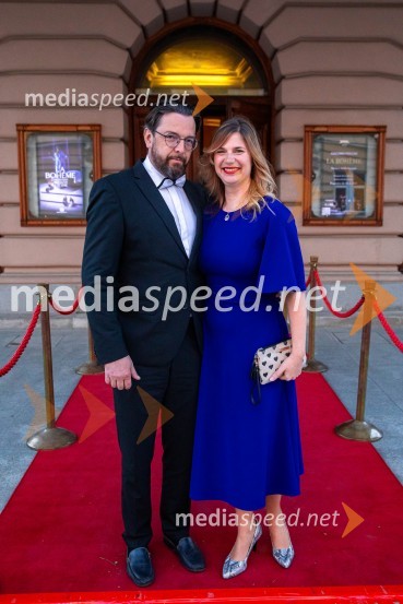  Marko  Hribernik, dirigent, umetniški direktor opere;  Barbara Čepirlo Čičigoj, odnosi z javnostjo Opera in Balet LjubljanaLa Bohème, premiera opere v SNG Opera in balet