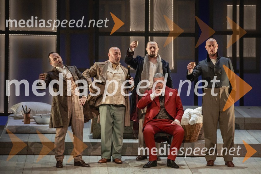  Aljaž Farasin, operni pevec;  Jože Vidic, operni pevec, bariton, Slovenski oktet;  Neven Crnić, operni pevec;  Zoran Potočan, operni pevec;  Peter Martinčič, operni pevecLa Bohème, premiera opere v SNG Opera in balet