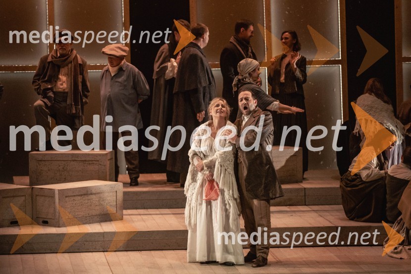  Martina  Zadro, operna pevka;  Aljaž Farasin, operni pevecLa Bohème, premiera opere v SNG Opera in balet