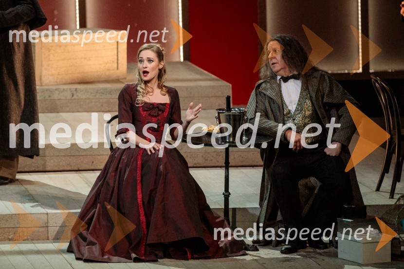  Nika Gorič, sopranistka;  Robert Brezovar, operni pevecLa Bohème, premiera opere v SNG Opera in balet