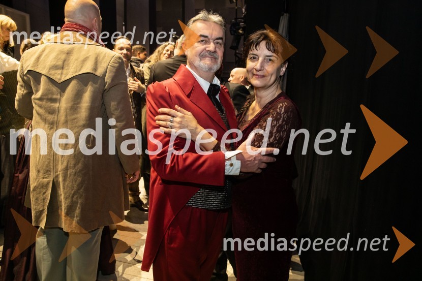  Zoran Potočan, operni pevec;  Simona Pinter, asistenka režiserjaLa Bohème, premiera opere v SNG Opera in balet