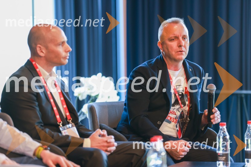  Žiga Mrak, Sanoloabor d.d.;  Jernej Rehar, direktor in solastnik, Business SolutionsBS Talks – konferenca o digitalizaciji