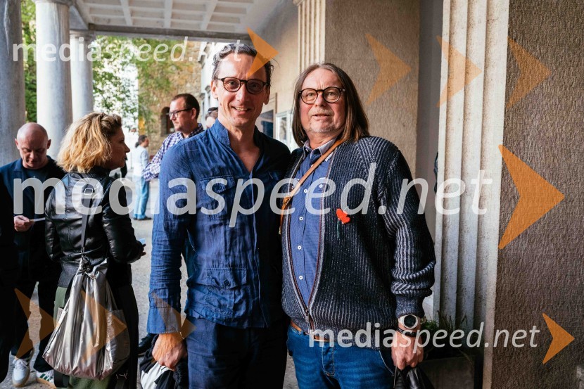  Marko  Mandić, igralec;  Bojan Umek, igralecPremiera krstne uprizoritve drame v SLG Celje: Pet kraljev: K psihopatologiji neke monarhije