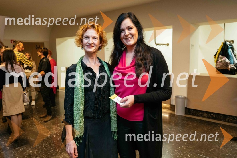  Lea Toman, vodja uprave, SLG Celje;  Janja Sluga, poslanka Gibanje SvobodaPremiera krstne uprizoritve drame v SLG Celje: Pet kraljev: K psihopatologiji neke monarhije