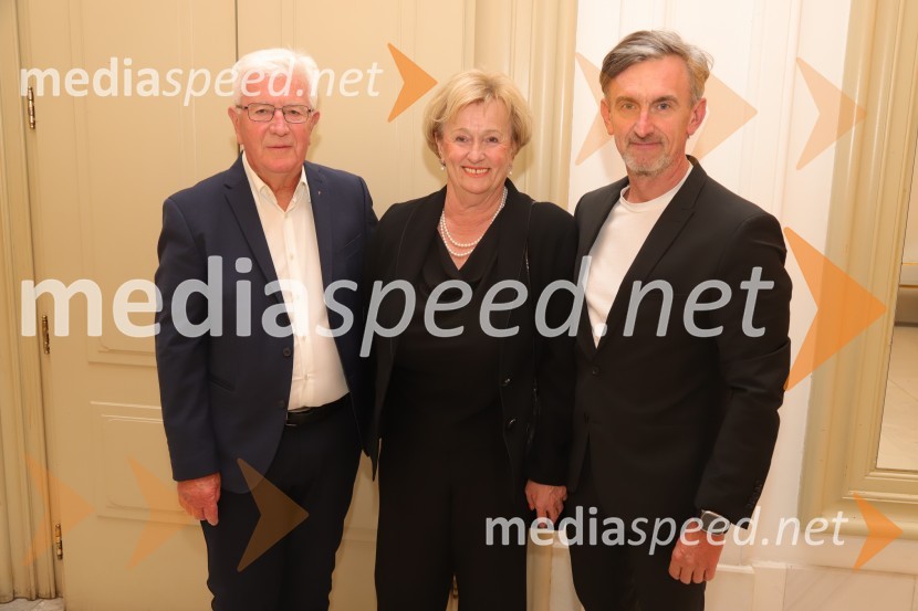  Milan Lukić, prokurist podjetja Lumar IG;  Hilda Lukić;  Marko Lukić, lastnik in direktor družbe Lumar IGPremiera baleta Grk Zorba v SNG Maribor