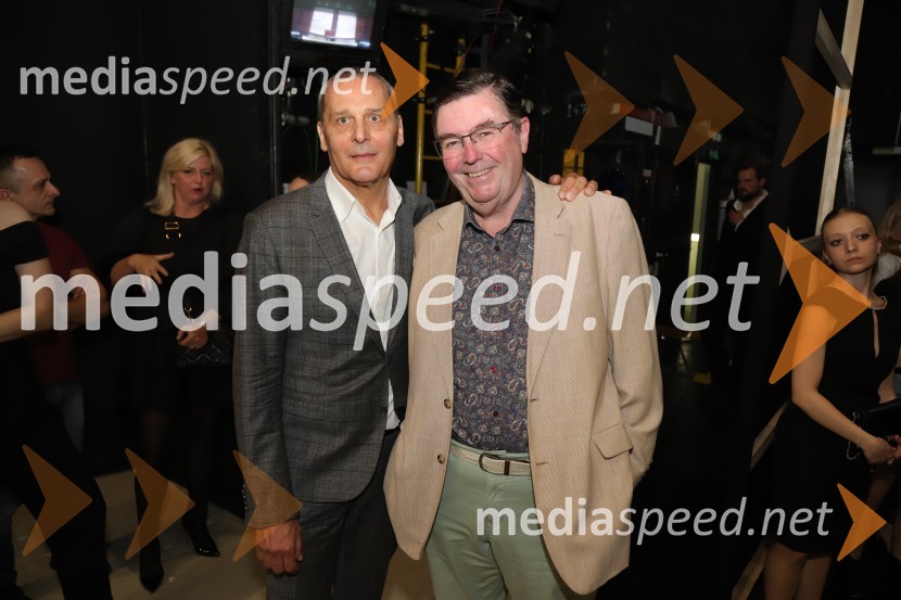  Danilo Rošker, direktor SNG Maribor;  Simon Robinson, dirigentPremiera baleta Grk Zorba v SNG Maribor