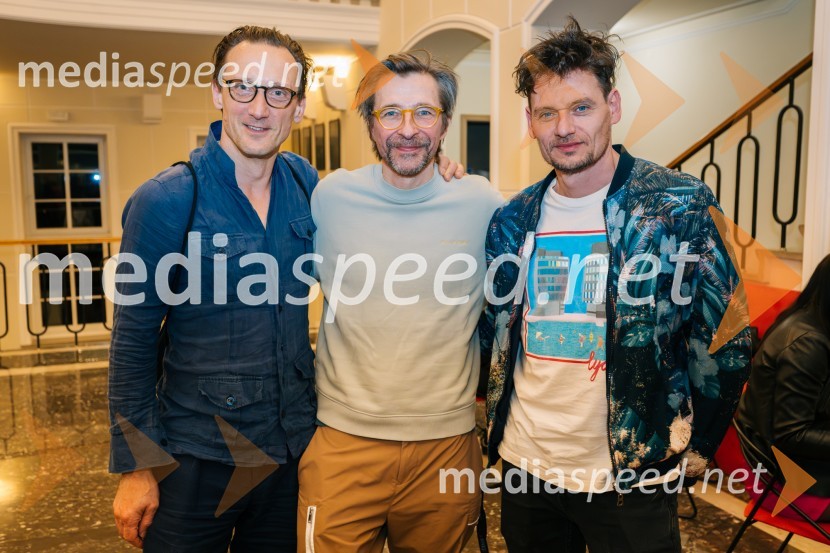  Marko  Mandić, igralec;  Aljoša Koltak, igralec;  Primož Bezjak, igralec, plesalecPremiera krstne uprizoritve drame v SLG Celje: Pet kraljev: K psihopatologiji neke monarhije