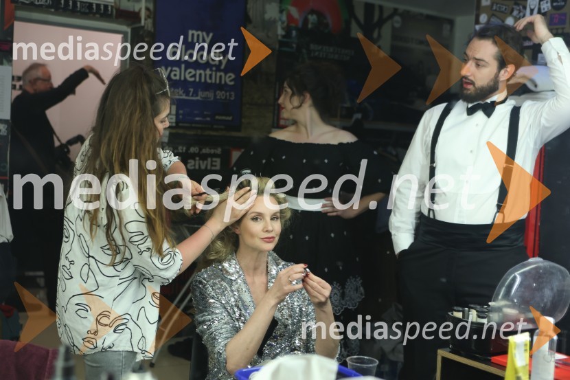  Iva Krajnc Bagola, igralka;  Gal  Oblak, igralec Tradicionalni koncert MGL&AGRFT v Kino Šiška