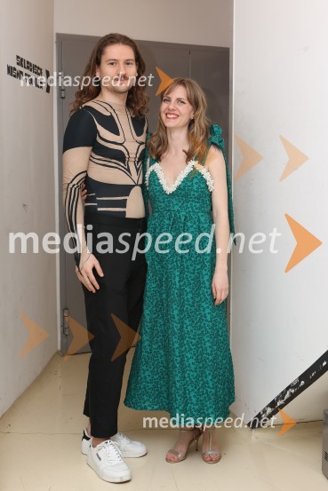   Filip Štepec, igralec;  Lena Hribar  Škrlec, igralkaTradicionalni koncert MGL&AGRFT v Kino Šiška