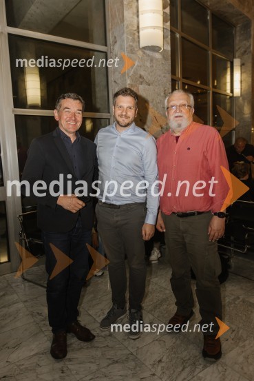 dr. Stojan Pelko, filozof;  Marko Bratuš, umetniški vodja SNG Nova Gorica;  Haris  Pašović, režiserNajboljša evropska predstava, premiera v SNG Nova Gorica