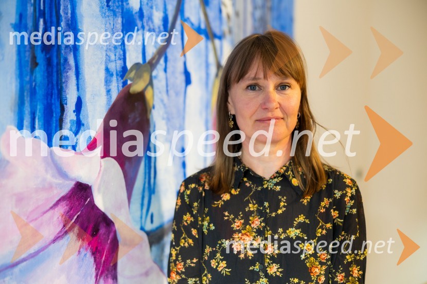  Barbara Kastelec, akademska slikarkaOdprtje razstave Barbare Kastelec: Gobe, hrana bogov v Generali galeriji