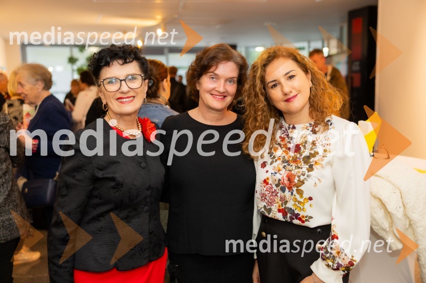  ... ;  Petra  Bizilj Silva, kustosinja Generali galerije;   Svetlana Almaš, vodja marketinga in komunikacij zavarovalnice GeneraliOdprtje razstave Barbare Kastelec: Gobe, hrana bogov v Generali galeriji