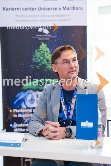  Klemen Geršak, vodja skupine za digitalno podporo strank v A1 SlovenijaTOP dogodek v okviru 11. karierne tržnice Univerze v Mariboru