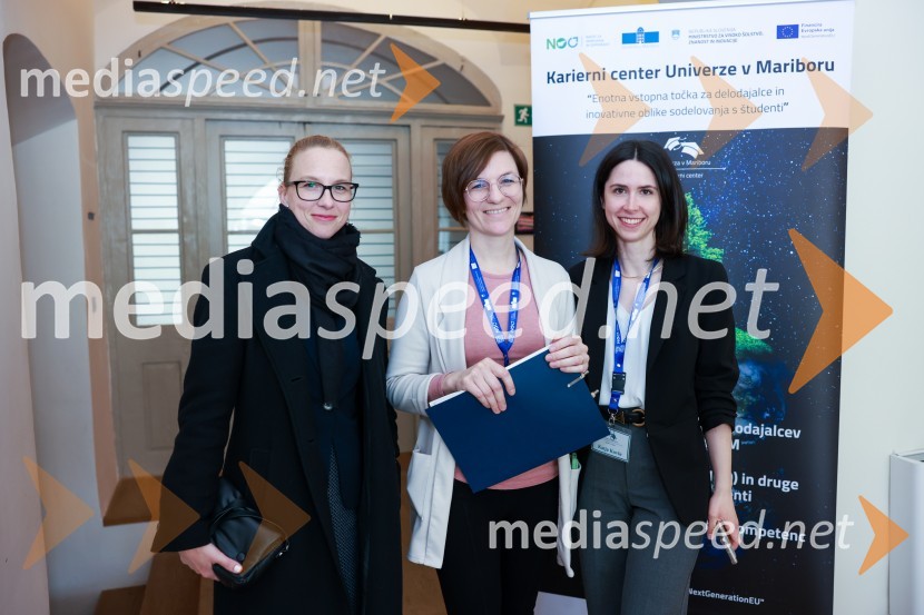 mag. Barbara Petrovič, UM Maribor;  Ines  Mikulič, Karierni center Univerze v Mariboru;  Katja  Kovše, Karierni center Univerze v MariboruTOP dogodek v okviru 11. karierne tržnice Univerze v Mariboru