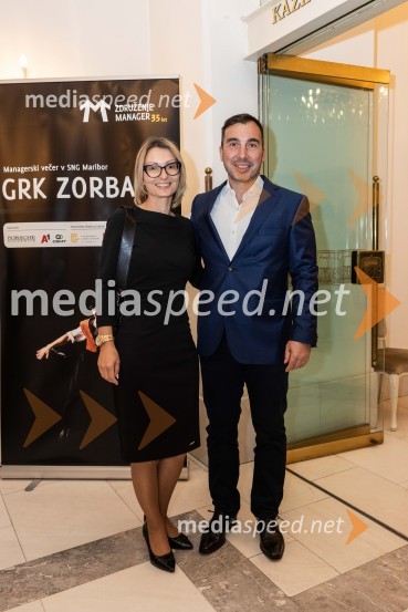  Greta Šter, vodja korporativnega komuniciranja in PR pri Telemach Slovenija;   Marko Šter, TelemachManagerski večer v SNG Maribor