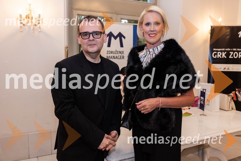  Alan Kavčič, predstavnik za odnose z javnostmi SNG Maribor;  Petra Juvančič, izvršna direktorica, Združenje ManagerManagerski večer v SNG Maribor