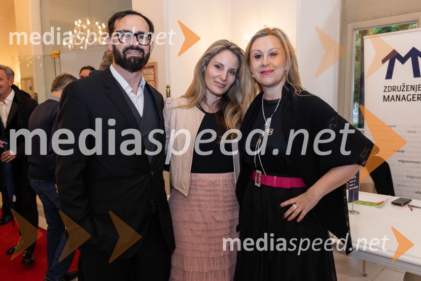  Niko Slavnič, IQbato; dr. Nana Šumrada Slavnič, doktorica pravnih znanosti, direktorica pravne službe;  Klaudija Javornik, Združenje managerManagerski večer v SNG Maribor