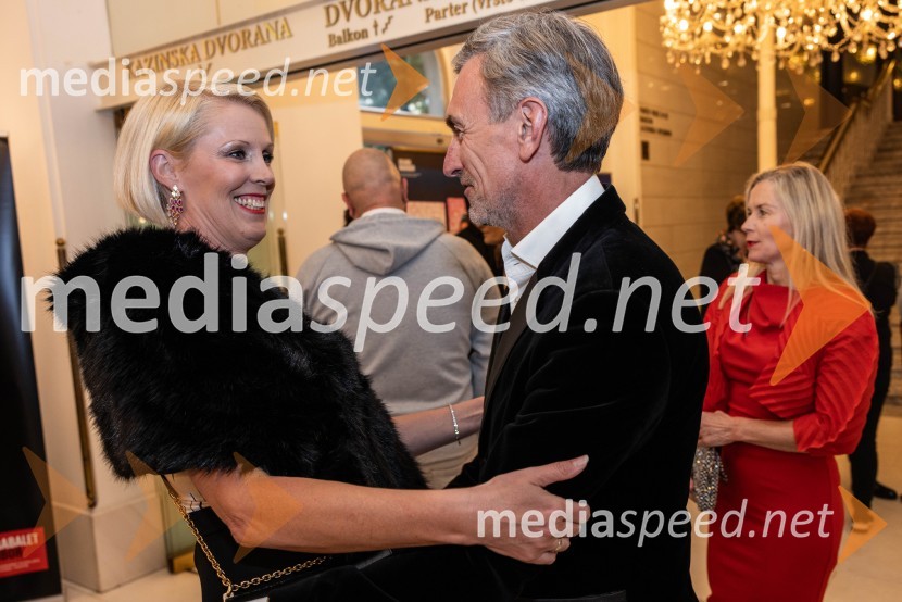  Petra Juvančič, izvršna direktorica, Združenje Manager;  Marko Lukić, lastnik in direktor družbe Lumar IGManagerski večer v SNG Maribor