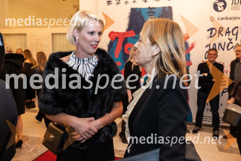  Petra Juvančič, izvršna direktorica, Združenje Manager; dr. Alja  Brglez, šefinja kabineta bivšega predsednika RSManagerski večer v SNG Maribor