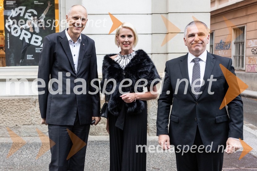 dr. Iztok Seljak, predsednik, Združenje Manager;  Petra Juvančič, izvršna direktorica, Združenje Manager;  Marko Lotrič, predsednik, Državni svetManagerski večer v SNG Maribor