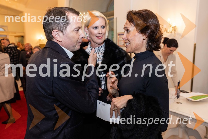  Tomaž Orešič, podpredsednik skupine Resalta;  Petra Juvančič, izvršna direktorica, Združenje Manager;  Andrea Volenik, direktorica, Volenik d.o.o.Managerski večer v SNG Maribor