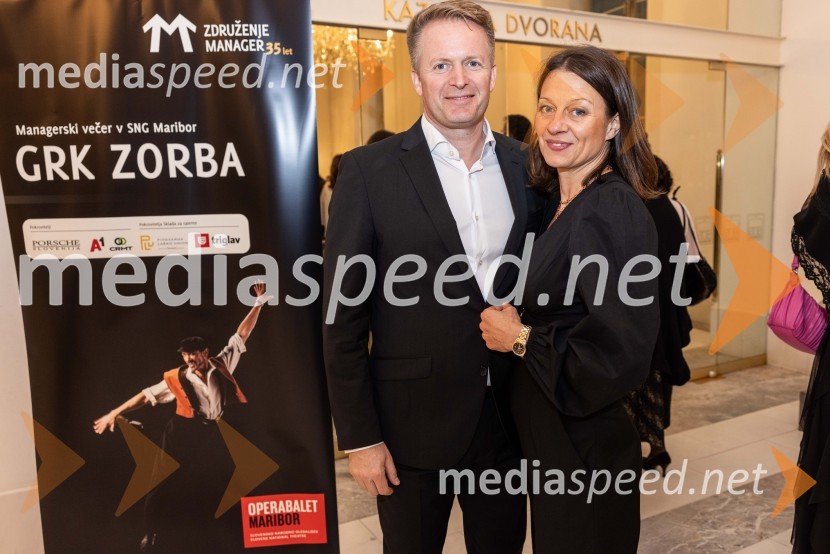  Jure Mikuž, RSG Kapital;  Tatjana Zabasu Mikuž, partnerka in članica vodstvene ekipe, South Central VenturesManagerski večer v SNG Maribor