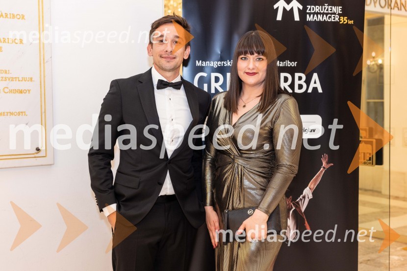  Boris Šajnović, direktor poslovnega razvoja, Dun & Bradstreet;  Lana Čivre, MGTŠManagerski večer v SNG Maribor