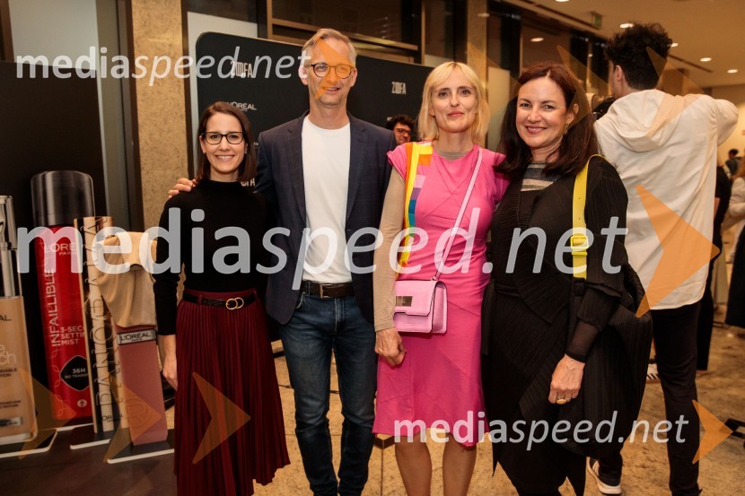  Maruša Fakin, svetovalka za komuniciranje, IPPR;  ... ;  Irena Pavčič, IPPR, agencija za komuniciranje;  ... Modna revija oblikovalcev zadruge Zoofa, Kdo kroji prihodnost