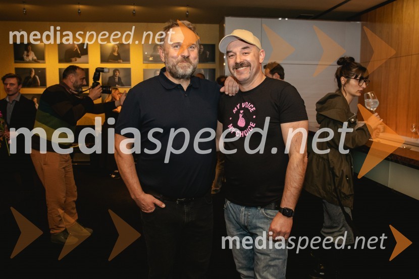  Lotos Vincenc Šparovec, igralec;  Gaber K. Trseglav, igralecPremiera drame Teci, Maša, teci v MGL