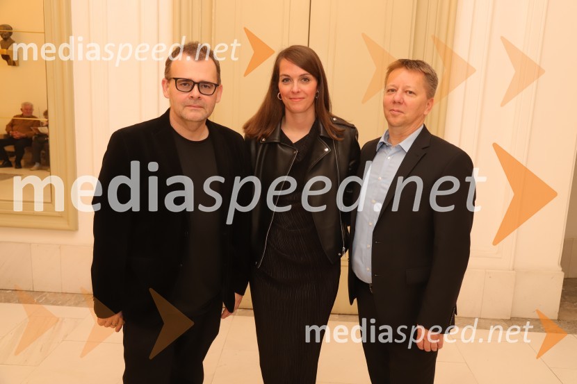  Alan Kavčič, predstavnik za odnose z javnostmi SNG Maribor;  Špela Lešnik, producentka Drame SNG Maribor;  Matjaž Partlič, SNG MariborAmadeus, premiera drame v SNG Maribor