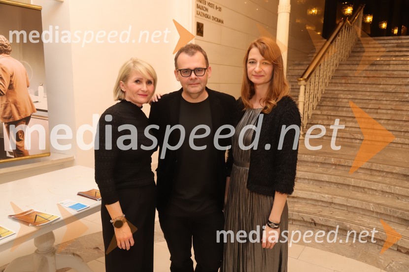  Anja  Žižek, marketing SNG Maribor;  Alan Kavčič, predstavnik za odnose z javnostmi SNG Maribor;  Maja Borin, dramaturginjaAmadeus, premiera drame v SNG Maribor