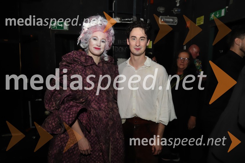  Julija Klavžar, igralka;  Žan Koprivnik, igralecAmadeus, premiera drame v SNG Maribor