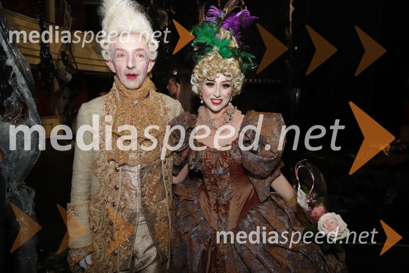  Davor Herga, igralec;  Katarina Barbara KrnjakAmadeus, premiera drame v SNG Maribor