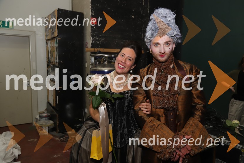  Sofia Ticchi, pianistka;  Matija Stipanič, igralecAmadeus, premiera drame v SNG Maribor