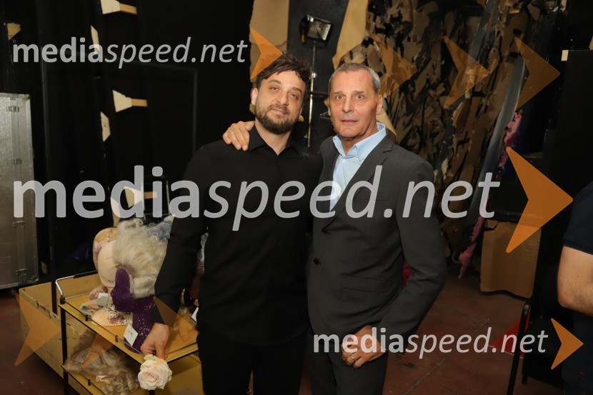  Vanja Magić, scenograf;  Danilo Rošker, direktor SNG MariborAmadeus, premiera drame v SNG Maribor