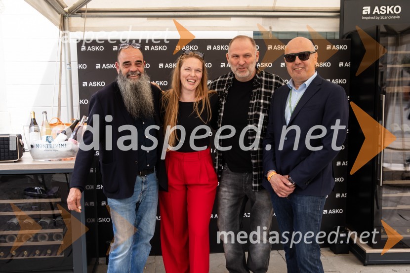  Jean-Michel Morel, Vinska klet Kabaj;  Sara Metljak, marketing, Big Partner d.o.o.;  Dime Rangelov;  Sašo Dravinec, organizator Orange wine IzolaOrange Wine Festival Izola 2024