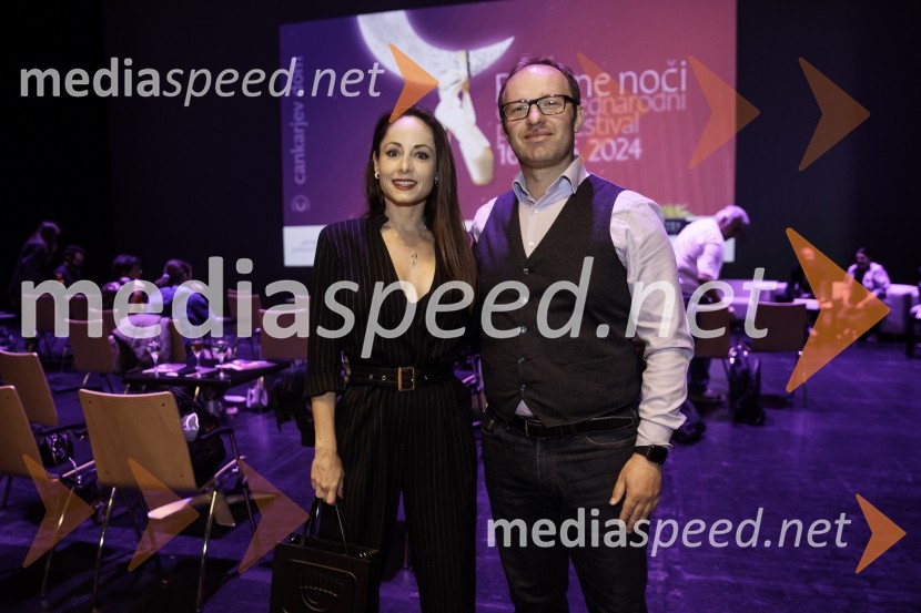  Ana Klašnja, balerina;  Klemen Valter, poslovni vodja programa, SNG Opera in Balet LjubljanaNovinarska konferenca ob 2. mednarodnem festivalu Baletne noči