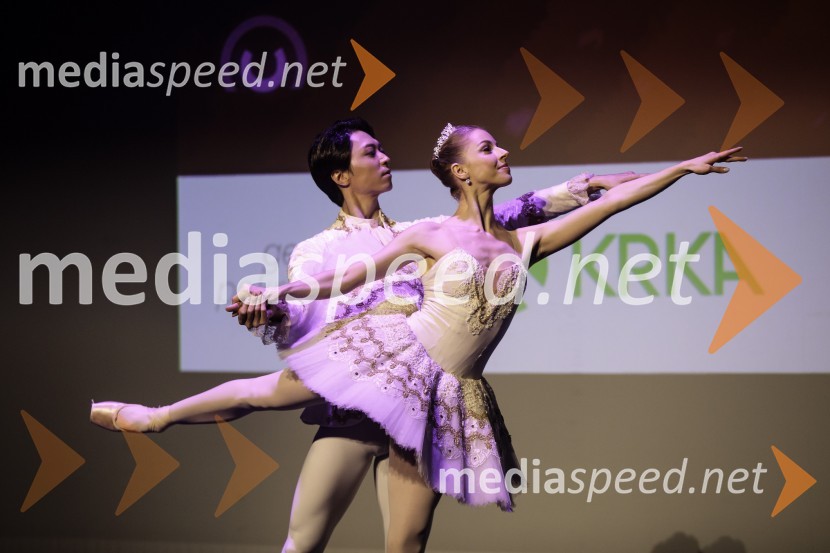  Yujin Muraishi, baletnik;  Nina Noč, balerinaNovinarska konferenca ob 2. mednarodnem festivalu Baletne noči