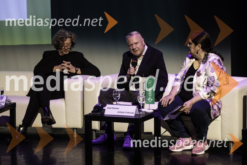  Renato Zanella, umetniški direktor ljubljanskega baleta;  Staš Ravter, direktor SNG Opera in balet Ljubljana;  Uršula Cetinski, generalna direktorica, Cankarjev domNovinarska konferenca ob 2. mednarodnem festivalu Baletne noči