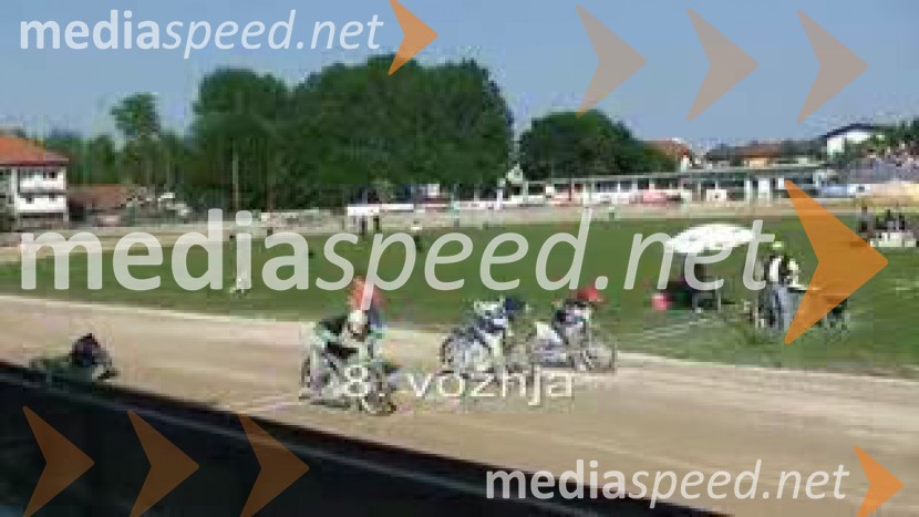 8. vožnja: Matej Žagar, Maks Gregorič, Joni Keskinen, Jari Mäkinen (R)SPEEDWAY, EP parov, polfinale