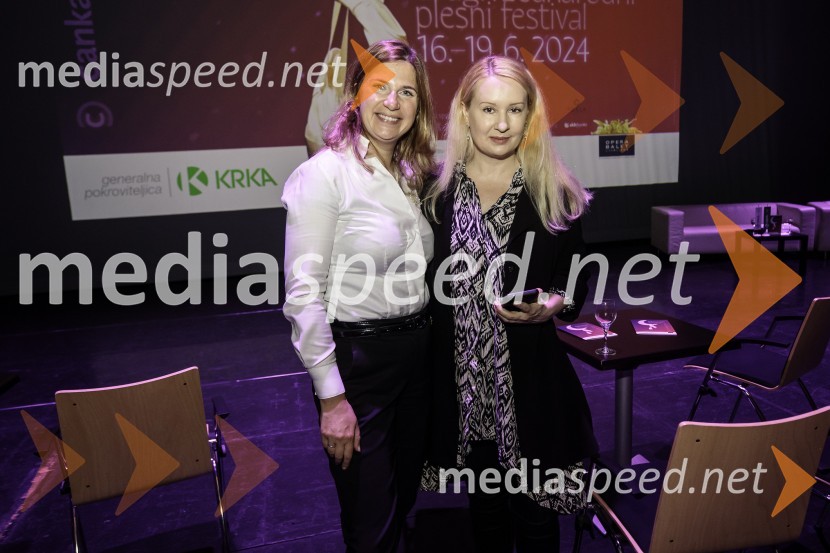  Barbara Čepirlo Čičigoj, odnosi z javnostjo Opera in Balet Ljubljana;  Tina Šrot, novinarka uredništva oddaj o kulturi na TVSNovinarska konferenca ob 2. mednarodnem festivalu Baletne noči