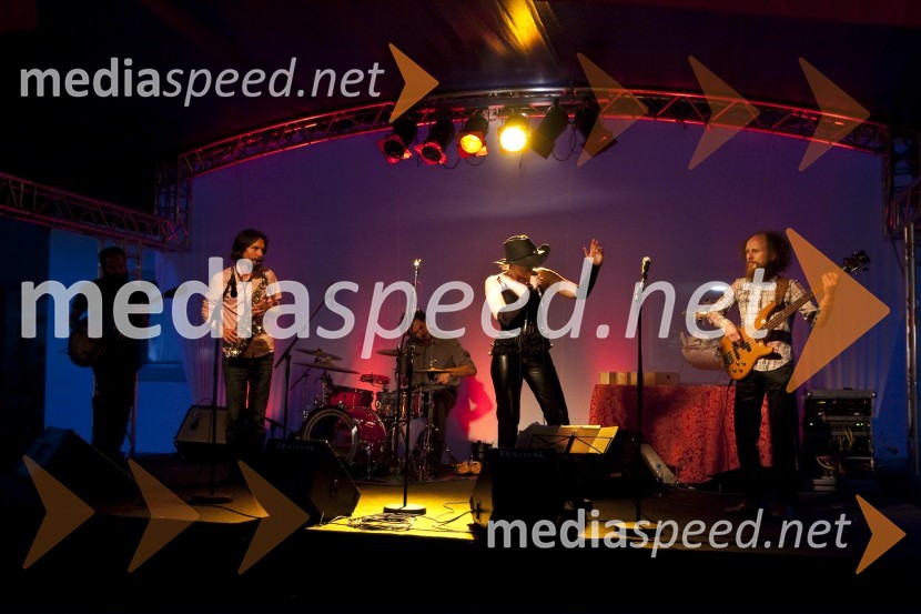 Andraž Mazi, električna kitara, Vasko Atanasovski, saksofon,  Marjan Stanič, bobni, Mateja Starič, pevka in Matija Krivec, električni basPoslovni avto leta 2009, podelitev priznanj