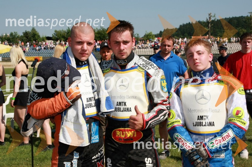 Manuel Novotny, Friedrich Wallner in Lukas Simon, AvstrijaSPEEDWAY, EP parov, polfinale