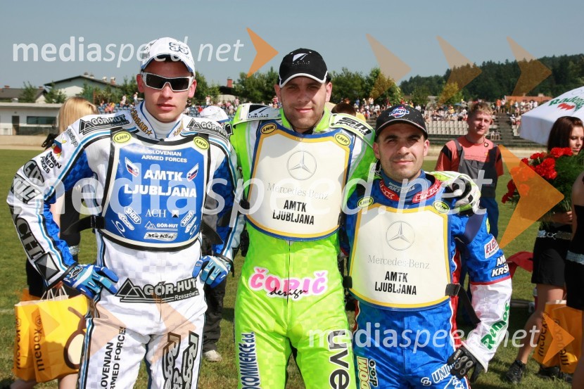 Matej Žagar, Maks Gregorič in Izak Šantej, SlovenijaSPEEDWAY, EP parov, polfinale