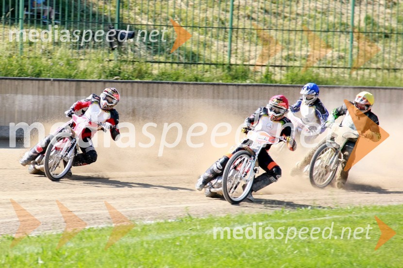 Guglielmo Franchetti, Italija, Mattia Carpanese, Italija, Joni Keskinen, Finska in Jari Mäkinen, FinskaSPEEDWAY, EP parov, polfinale