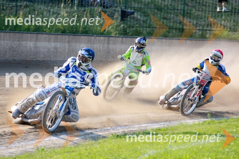 Matej Žagar, Slovenija, Maks Gregorič, Slovenija in Andriy Karpov, UkrajinaSPEEDWAY, EP parov, polfinale