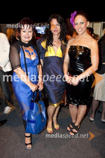 Zdenka Kahne, lastnica in direktorica Kozmetike Kahne, Simona Lampe, modna oblikovalka in Manja Plešnar, novinarka in pevkaPredstavitev BMW Z4 Roadster in predpremiera BMW Series 5 Gran Turismo